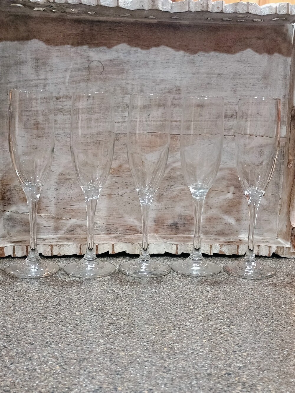 Set Of Five Study Champagne Glasses 🍾🥂
